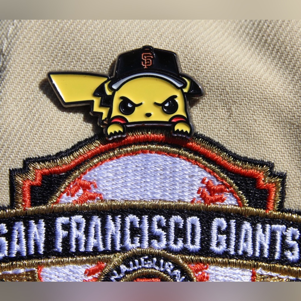 Pikachu x San Francisco Giants Enamel Pin Bayfitteds Peeker Pokémon